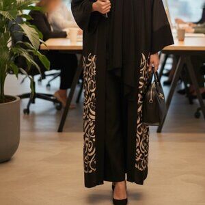 Arabic Calligraphy Kimono Abaya
